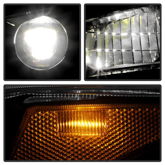 SPYDER xTune 14-17 Infiniti Q50 Sedan HID (w/o Adaptive) Projector Headlights Black PRO-JH-IQ5014-4D-AM-BK 9946301
