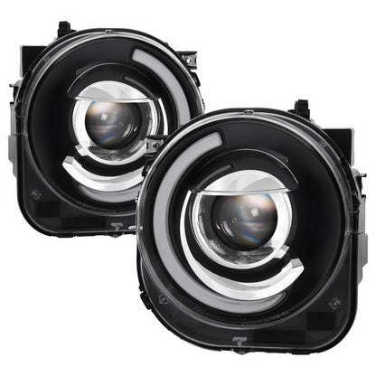 SPYDER xTune 15-17 Jeep Renegade Light Bar DRL Projector Headlights -Black (PRO-JH-JREN-LBDRL-BK) 9039720