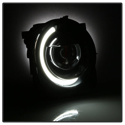 SPYDER xTune 15-17 Jeep Renegade Light Bar DRL Projector Headlights -Black (PRO-JH-JREN-LBDRL-BK) 9039720