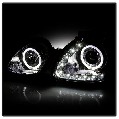 SPYDER Xtune Lexus GS300/GS400/GS430 98-05 Halogen Only Halo Projector Headlights Chrome PRO-JH-LGS98-LED-C 9027833