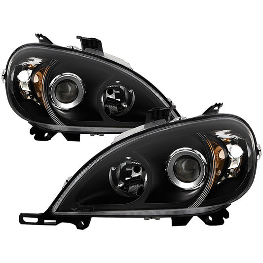 SPYDER Xtune Mercedes Benz W163 Ml-Class 98-01 ProjectOEr Headlights Black PRO-JH-MBW16398-BK 9028212