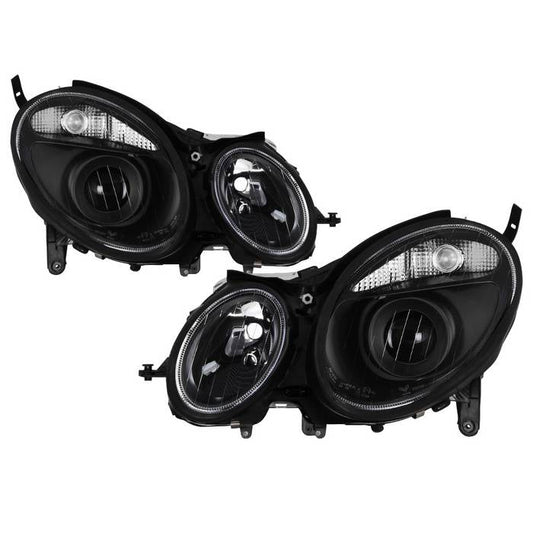 SPYDER xTune Mercedes Benz W211 E -Class E320 03-09 Projector Headlights - Black PRO-JH-MBW21103-BK 9036668