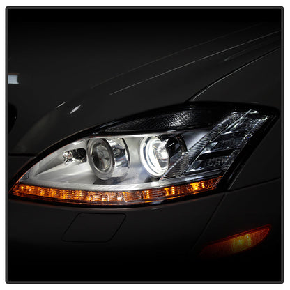 SPYDER xTune Mercedes Benz S-Class W221 LED Projector Headlights - Chrome (PRO-JH-MBW22107-HID-C) 9937064