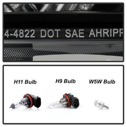 SPYDER xTune 16-18 Nissan Altima Sequential LED High/Low Headlights - Black (PRO-JH-NA16-SB-LED-BK) 9950643