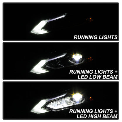 xTune Nissan Altima 19-20 4Dr w High Beam LED Projector Headlight — 20XSD