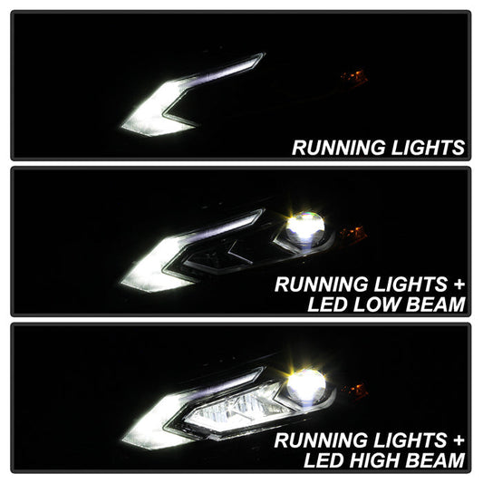 xTune Nissan Altima 19-20 4Dr w High Beam LED Projector Headlight — 20XSD