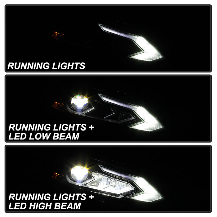 xTune Nissan Altima 19-20 4Dr w High Beam LED Projector Headlight- OE Right