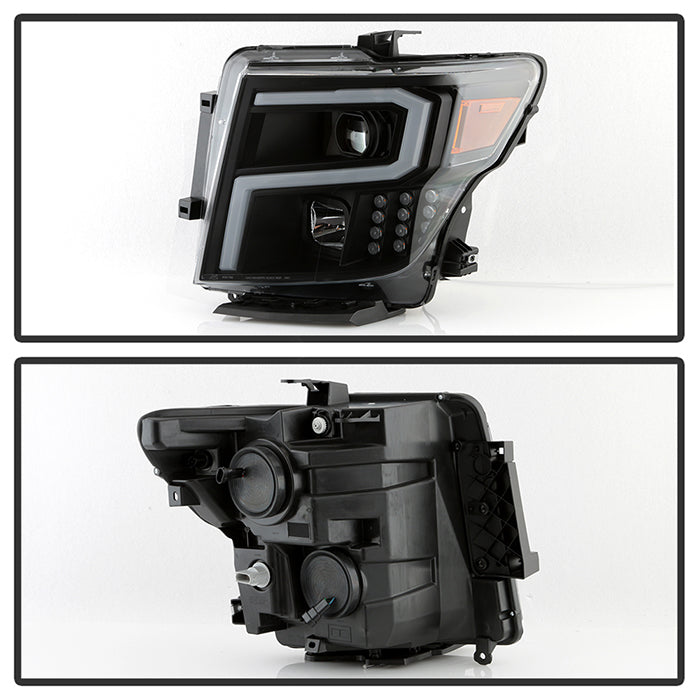 Xtune Nissan Titan (Halogen Only) 06-20 Projector Headlights Black Pro-Jh-NTI16-Lbbrl-Bk