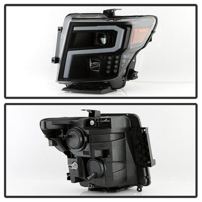Xtune Nissan Titan (Halogen Only) 06-20 Projector Headlights Black Pro-Jh-NTI16-Lbbrl-Bk