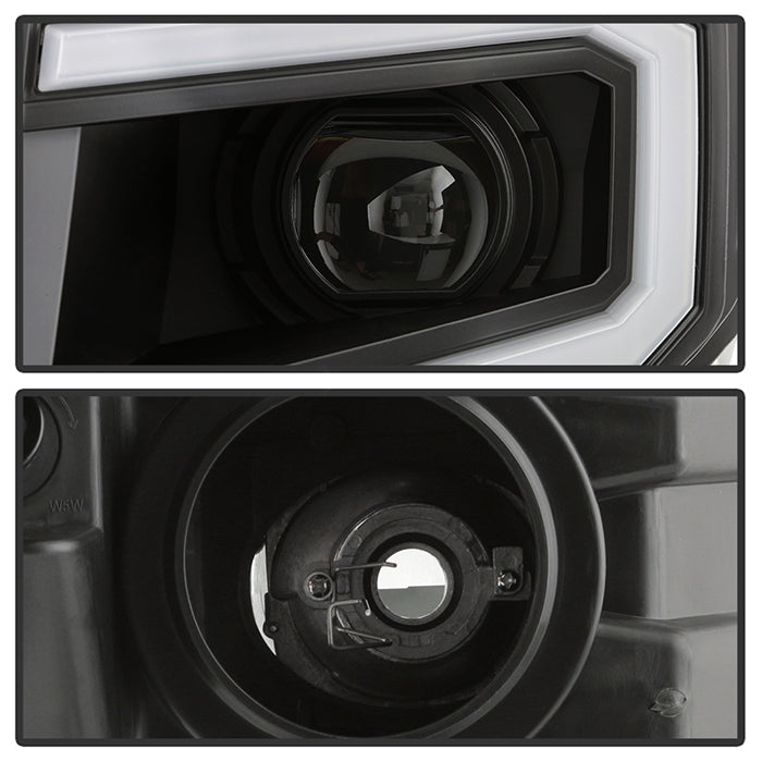 Xtune Nissan Titan (Halogen Only) 06-20 Projector Headlights Black Pro-Jh-NTI16-Lbbrl-Bk