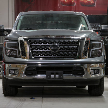 Xtune Nissan Titan (Halogen Only) 06-20 Projector Headlights Black Pro-Jh-NTI16-Lbbrl-Bk