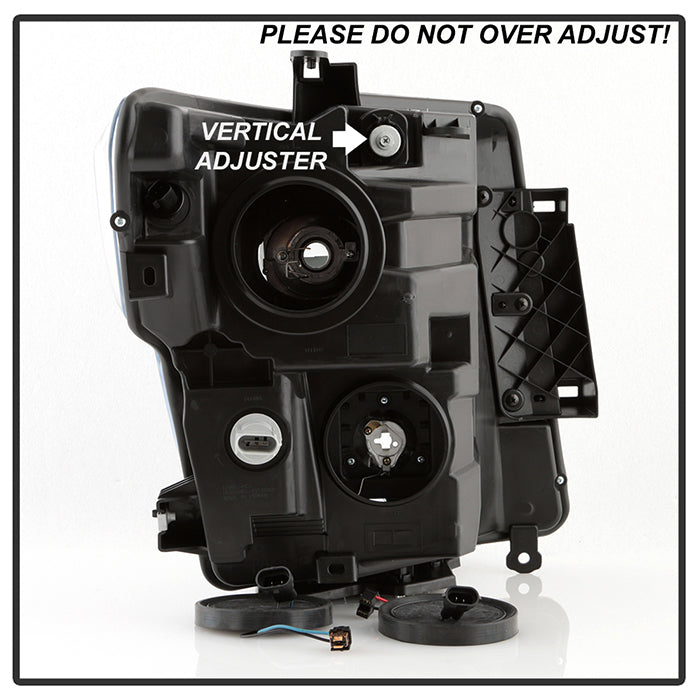Xtune Nissan Titan (Halogen Only) 06-20 Projector Headlights Black Smoked
