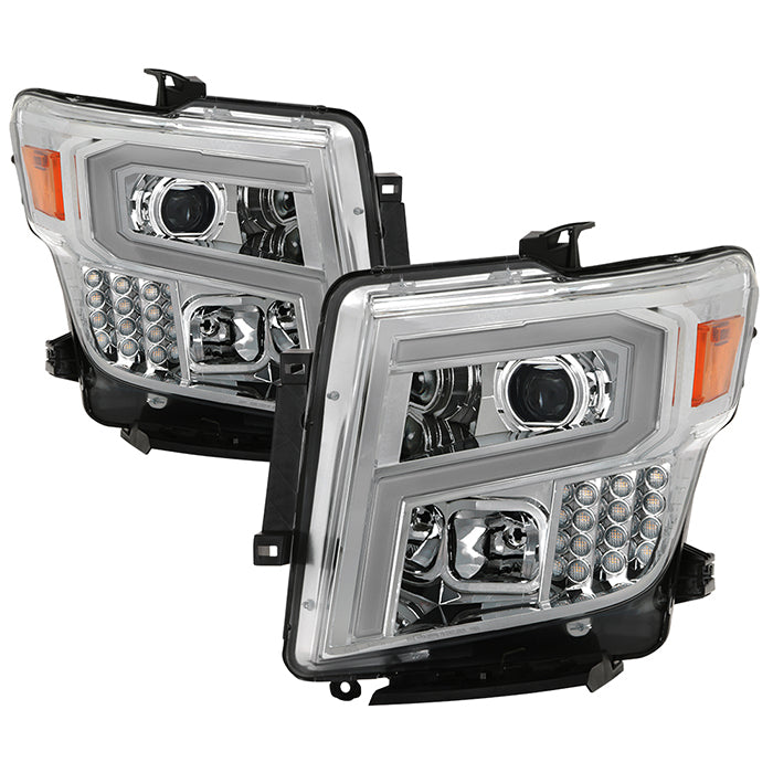 Xtune Nissan Titan (Halogen Only) 06-20 Projector Headlights Chrome Pro-Jh-NTI16-Lbbrl-C