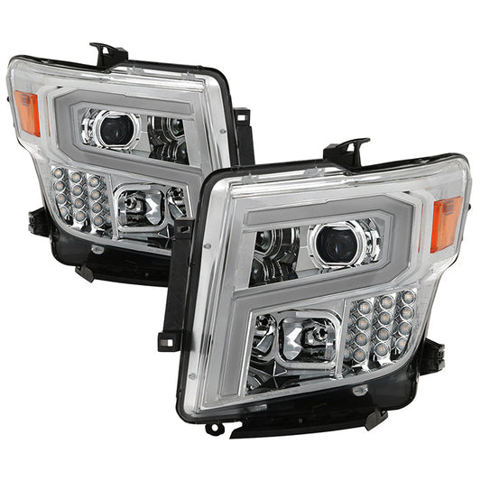 Xtune Nissan Titan (Halogen Only) 06-20 Projector Headlights Chrome Pro-Jh-NTI16-Lbbrl-C