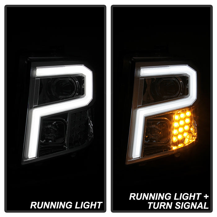 Xtune Nissan Titan (Halogen Only) 06-20 Projector Headlights Chrome Pro-Jh-NTI16-Lbbrl-C