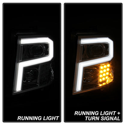 Xtune Nissan Titan (Halogen Only) 06-20 Projector Headlights Chrome Pro-Jh-NTI16-Lbbrl-C