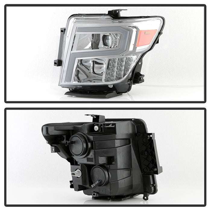 Xtune Nissan Titan (Halogen Only) 06-20 Projector Headlights Chrome Pro-Jh-NTI16-Lbbrl-C
