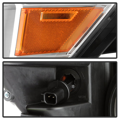 Xtune Nissan Titan (Halogen Only) 06-20 Projector Headlights Chrome Pro-Jh-NTI16-Lbbrl-C