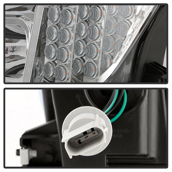 Xtune Nissan Titan (Halogen Only) 06-20 Projector Headlights Chrome Pro-Jh-NTI16-Lbbrl-C