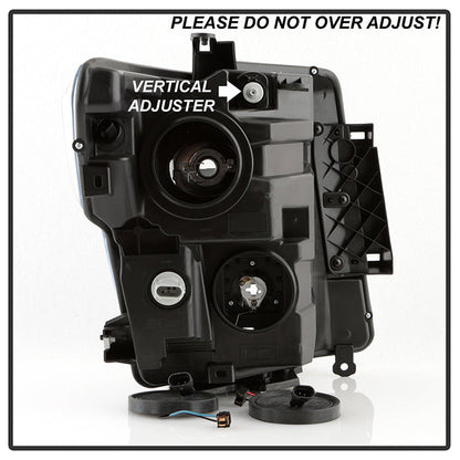 Xtune Nissan Titan (Halogen Only) 06-20 Projector Headlights Chrome Pro-Jh-NTI16-Lbbrl-C