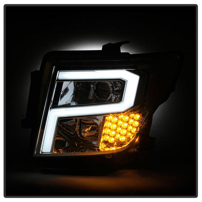 Xtune Nissan Titan (Halogen Only) 06-20 Projector Headlights Chrome Pro-Jh-NTI16-Lbbrl-C