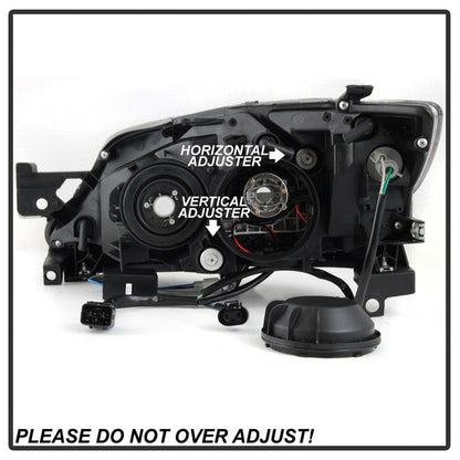 SPYDER xTune Subaru Impreza WRX Halogen Only 08-14 Projector Headlights Black PRO-JH-SI08-LBDRL-BK 9039379