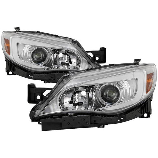 SPYDER xTune Subaru Impreza WRX Halogen Only 08-14 Projector Headlights - Chrome PRO-JH-SI08-LBDRL-C 9039362