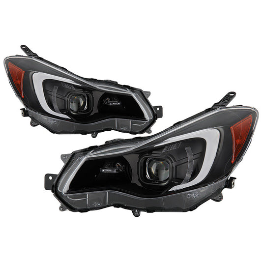SPYDER xTune 12-16 Subaru Impreza LED Light Bar Projector Headlights 9048678
