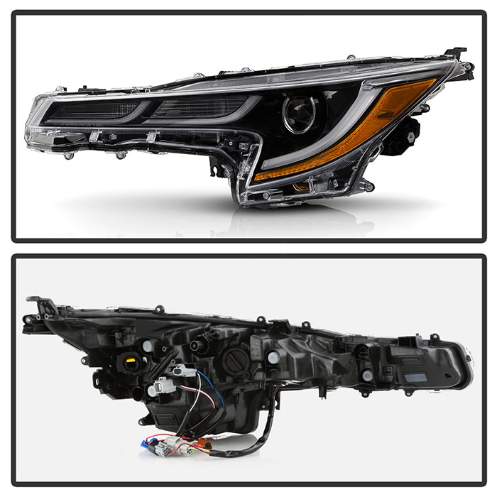 xTune US Built Toyota Corolla 18-20 L LE LED Proj Headlights-SE Style Black