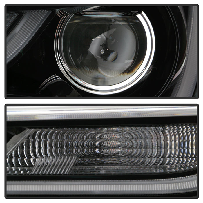 xTune US Built Toyota Corolla 18-20 L LE LED Proj Headlights-SE Style Black