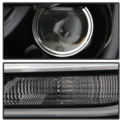 xTune US Built Toyota Corolla 18-20 L LE LED Proj Headlights-SE Style Black
