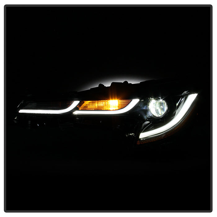 xTune US Built Toyota Corolla 18-20 L LE LED Proj Headlights-SE Style Black