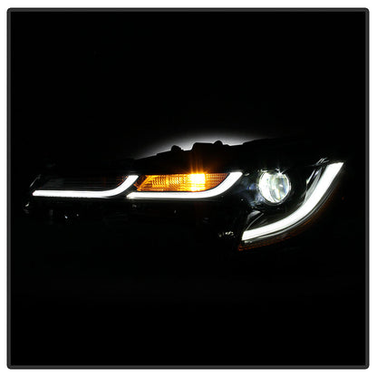 xTune US Built Toyota Corolla 18-20 L LE LED Proj Headlights-SE Style Black