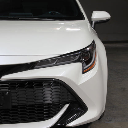 xTune US Built Toyota Corolla 18-20 L LE LED Proj Headlights-SE Style Black