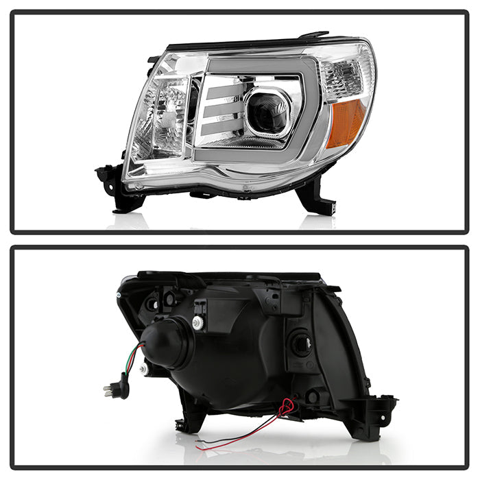 xTune Toyota Tacoma 05-11 LED Light Bar Projector Headlights — 24QQ3