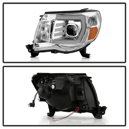 xTune Toyota Tacoma 05-11 LED Light Bar Projector Headlights — 24QQ3