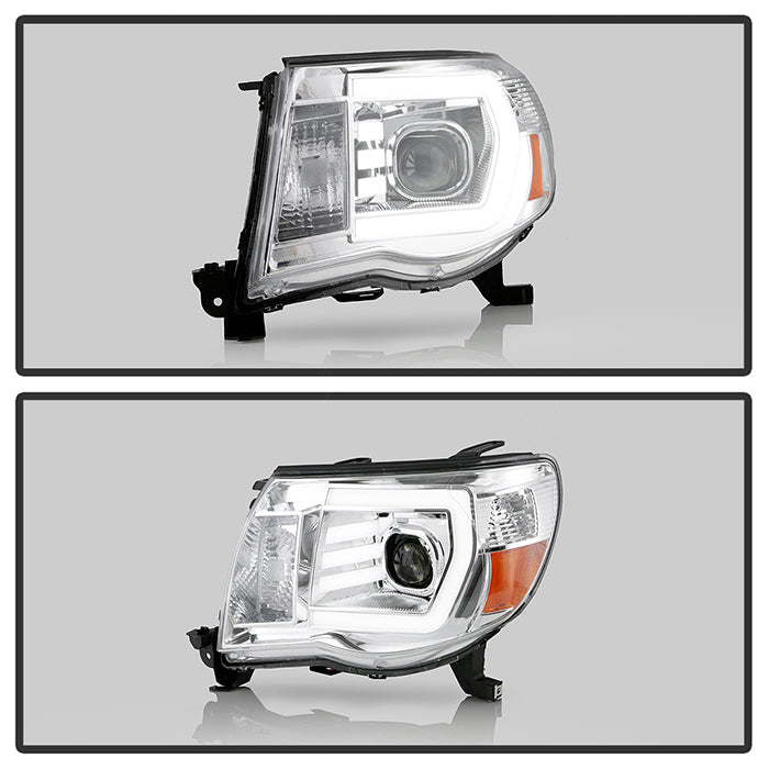 xTune Toyota Tacoma 05-11 LED Light Bar Projector Headlights — 24QQ3