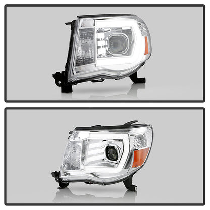 xTune Toyota Tacoma 05-11 LED Light Bar Projector Headlights — 24QQ3