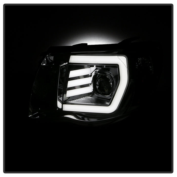 xTune Toyota Tacoma 05-11 LED Light Bar Projector Headlights — 24QQ3