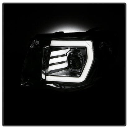 xTune Toyota Tacoma 05-11 LED Light Bar Projector Headlights — 24QQ3