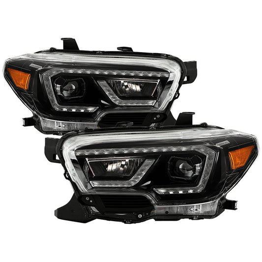 xTune Toyota Tacoma 16-19 SR SR5 Model LED DRL Projector Headlights- Black