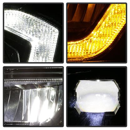 xTune Toyota Tacoma 16-19 SR SR5 Model LED DRL Projector Headlights- Black