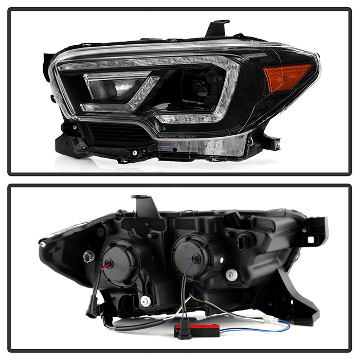 xTune Toyota Tacoma 16-19 SR SR5 Model LED DRL Projector Headlights- Black