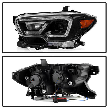 xTune Toyota Tacoma 16-19 SR SR5 Model LED DRL Projector Headlights- Black