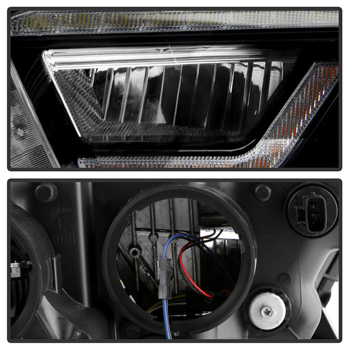 xTune Toyota Tacoma 16-19 SR SR5 Model LED DRL Projector Headlights- Black