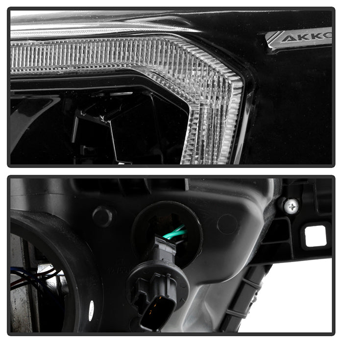 xTune Toyota Tacoma 16-19 SR SR5 Model LED DRL Projector Headlights- Black