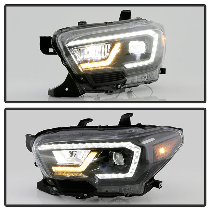 xTune Toyota Tacoma 16-19 SR SR5 Model LED DRL Projector Headlights- Black