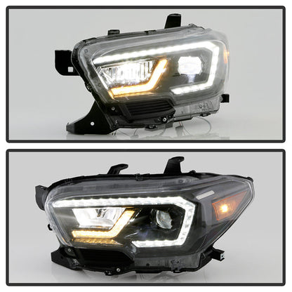 xTune Toyota Tacoma 16-19 SR SR5 Model LED DRL Projector Headlights- Black