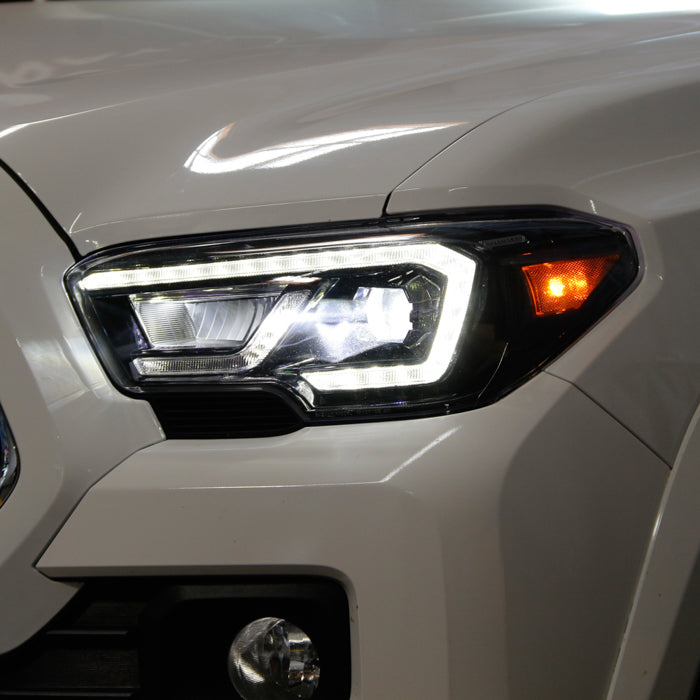 xTune Toyota Tacoma 16-19 SR SR5 Model LED DRL Projector Headlights- Black