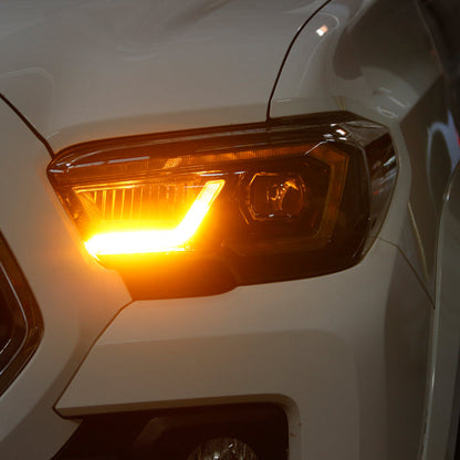 xTune Toyota Tacoma 16-19 SR SR5 Model LED DRL Projector Headlights- Black